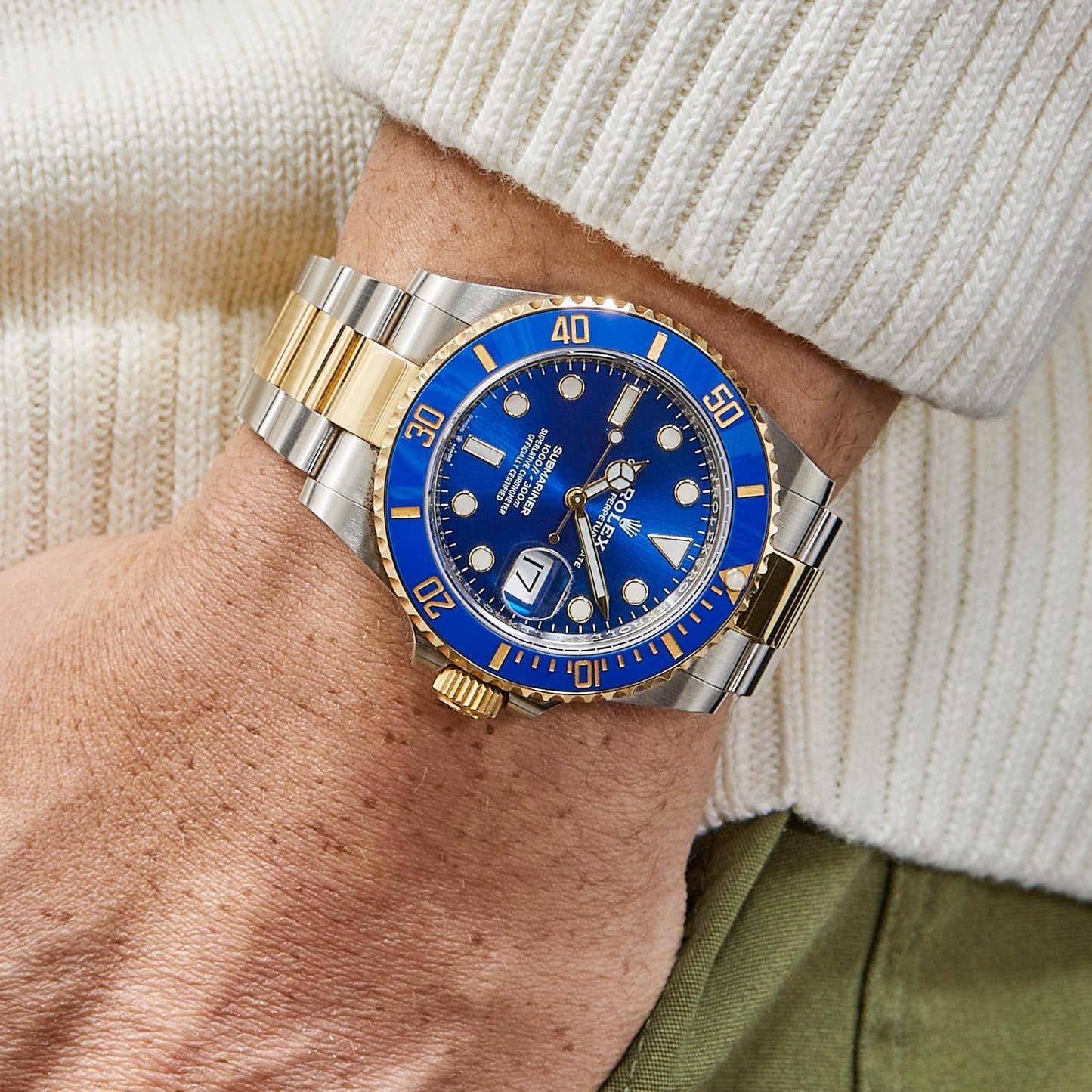 2025 Watch Submariner Date 126613LB Stainless Steel Yellow Gold Blue Dial