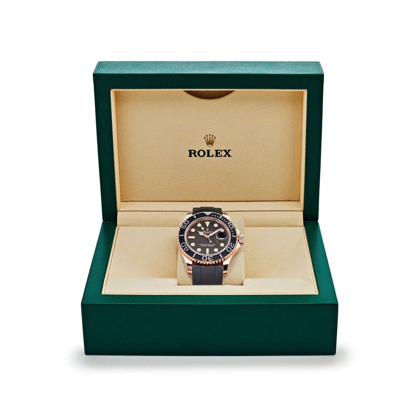 2025 Watch Yacht-Master 116655 Rose Gold Black Dial