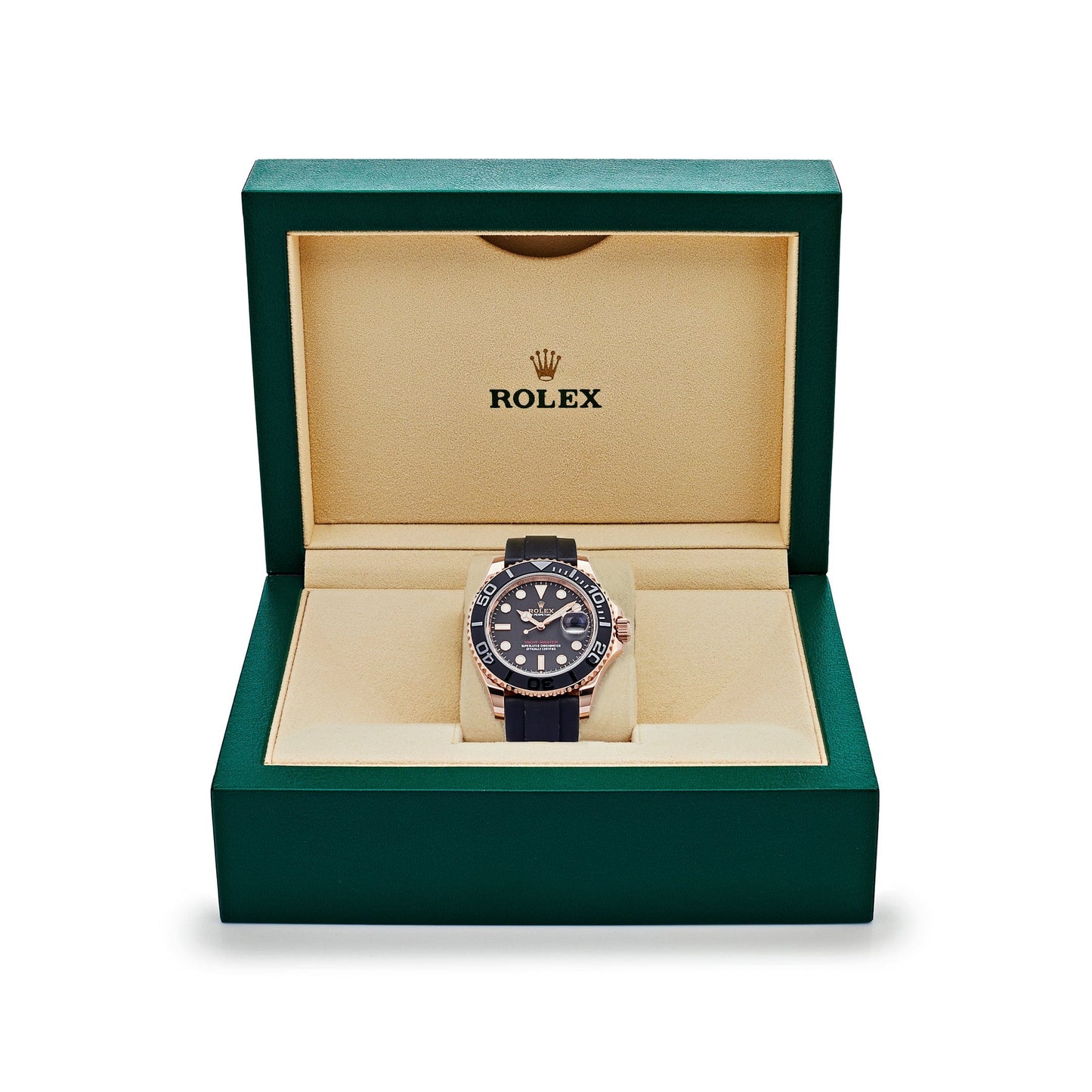2025 Watch Yacht-Master 126655 Rose Gold Black Dial (2023)