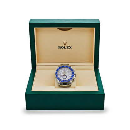 2025 Watch Yacht-Master II Stainless Steel Mercedes Hand White Dial 116680 (2023)